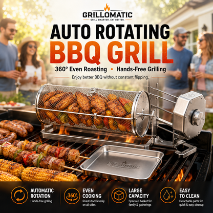 𝐎𝐟𝐟𝐢𝐜𝐢𝐚𝐥 𝐁𝐫𝐚𝐧𝐝 𝐒𝐭𝐨𝐫𝐞✨🔥 Automatic Rotating BBQ Grill Rack