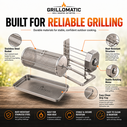 ✨𝐎𝐟𝐟𝐢𝐜𝐢𝐚𝐥 𝐁𝐫𝐚𝐧𝐝 𝐒𝐭𝐨𝐫𝐞🎁 Automatic Rotating BBQ Grill Rack