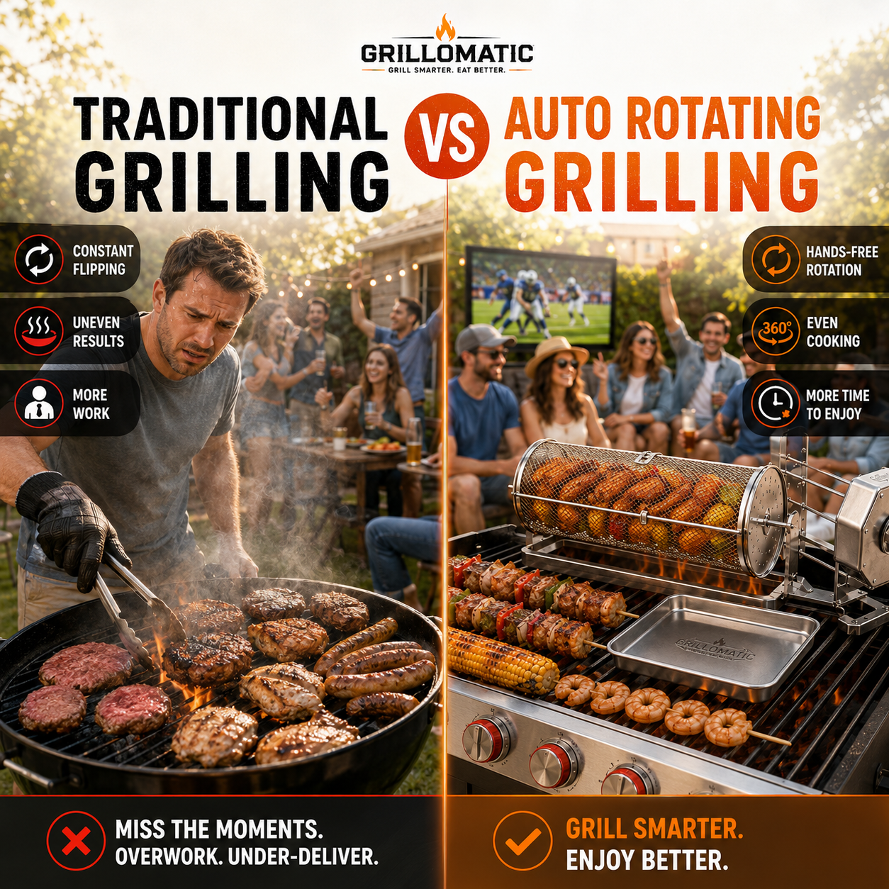 𝐎𝐟𝐟𝐢𝐜𝐢𝐚𝐥 𝐁𝐫𝐚𝐧𝐝 𝐒𝐭𝐨𝐫𝐞✨🔥 Automatic Rotating BBQ Grill Rack